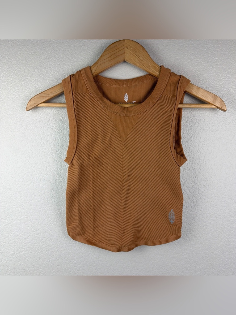 Free People Movement Cropped Tank Top Orange Women’s Extra Small